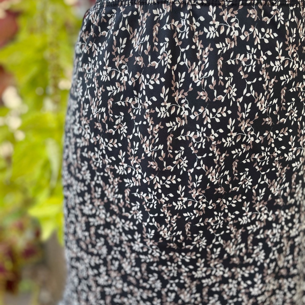 Vintage 90s Floral Overlay Skirt - Picture 2 of 9